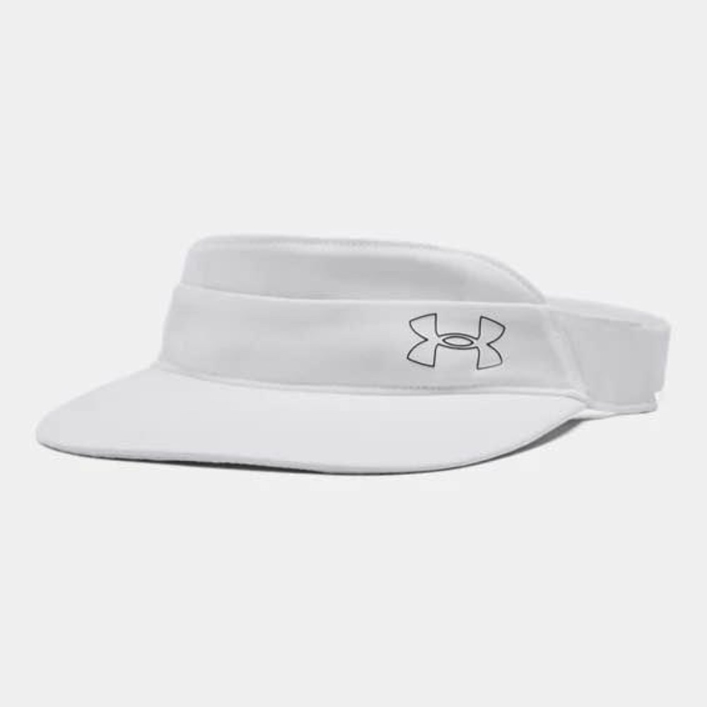 BRAND NEW women under armour isochill golf white adjustable visor cap hat